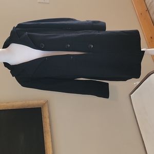 Women's black pea coat